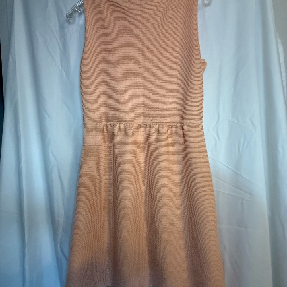 Gianni Bini Peach Textured Mini Dress Size 8 | Women’s Mini Dress - Picture 8 of 9